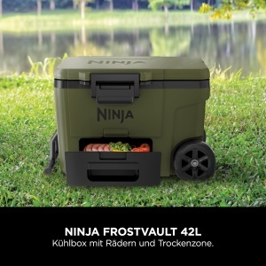 Racitor Ninja FrostVault cu roti si izolatie sticla Thirti si pachet de gheata sertar integrat pentru zona uscata pentru depozitarea temperaturii frig - Img 2