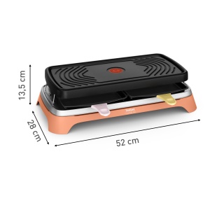 Racleta multifunctionala Tefal RE650J10, 1450W, 8 persoane, XL si standard - Img 5