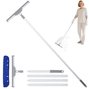 Racleta pentru feronerie Romon cu maner telescopic 136cm, din silicon, set de curatare feronerie