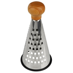 Radea din inox Fackelmann 31036, 3 grosimi, maner din lemn FSC, 24 x 12 cm