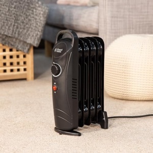 Radiator electric portabil Russell Hobbs RHOFR3001, 650 W, 5 lamele, negru - Img 7