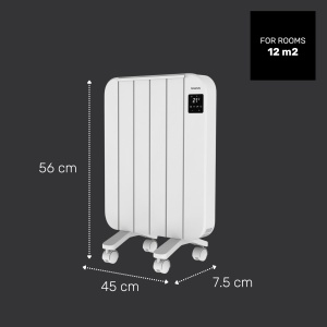 Radiator electric Taurus Persia 1000W, 4 rippen, termostat ajustabil - Img 9