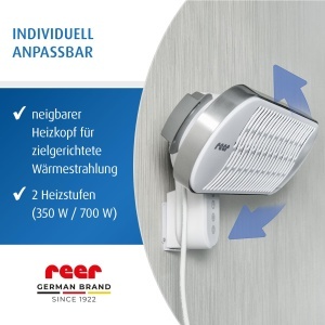 Radiator pentru bebelusi reer HeatCare, 350700W, albgri, cu telecomanda - Img 6