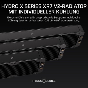 Radiator pentru racire CORSAIR Hydro X XR7 V2 360mm, 3 x 120mm ventilatoare, cupru - Img 2