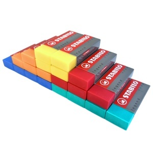 Radiera STABILO Legend, 5 culori disponibile, pentru creioane si carioci