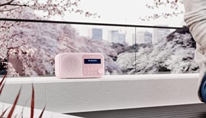 Radio digital portabil SHARP DR-P420 Blossom Pink Bluetooth 50 DABFM Dual Alarm - Img 3