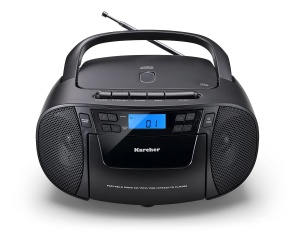 Radiocasetofon portabil Karcher RR 5045 CD Player USB AUX-In Negru