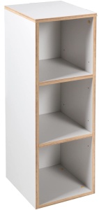 Raft lateral Roba Caro, 91x30x32 cm, gri deschis, 2 polite