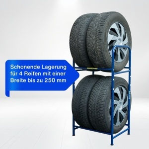 Raft pentru anvelope Goodyear, 4 anvelope, inaltime ajustabila, capacitate 120 kg - Img 2
