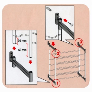 Raft pentru Sticle Metaltex Barolo, capacitate 30 sticle, dimensiuni 58 x 26 x 53 cm - Img 6