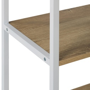 Raft Stand Relaxdays, 180 x 50 x 35 cm, 6 niveluri, albnatural - Img 5