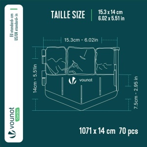 Rasenkante VOUNOT 10,7 m din plastic, design piatra, gri - Img 3