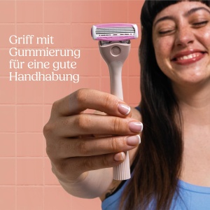 Rasierer pentru femei Wilkinson Sword Intuition Quattro, 6 lame, design ergonomic - Img 5