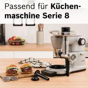 Rasnita de carne Bosch MUZ9HA1, din aluminiu, accesorii Kebbe si Wurststopfer, 2 kgmin - Img 3