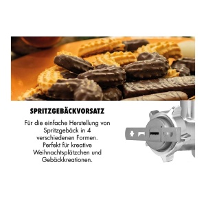 Rasnita electrica GASTROBACK DESIGN 6-in-1 Plus 6, 700W, inox, accesorii incluse - Img 5