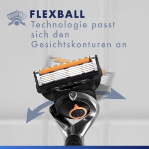 Rasoir Barbati Gillette Fusion5 Proglide, Metal, GriNegru, 5 Lame - Img 3