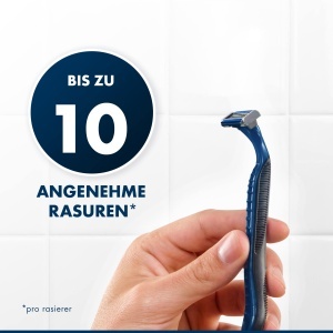Rasoir de unica folosinta Gillette Blue3 Smooth, 6 bucati, 3 lame, cap pivotant 40 - Img 2