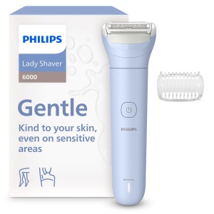 Rasoir electric pentru femei Philips Lady Shaver Series 6000, 3 lame, 80 min autonomie