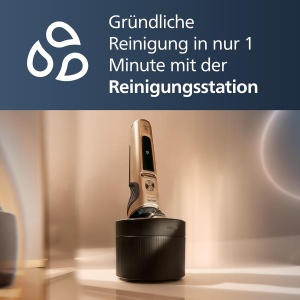 Rasoir electric Philips S9000 Prestige, crom, tehnologie SkinIQ, trimmer inclus - Img 6