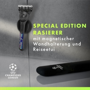 Rasoir GilletteLabs pentru barbati, editie speciala UEFA Champions League, inox, negru - Img 4
