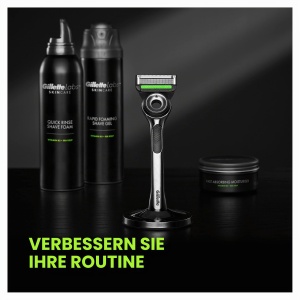 Rasoir pentru barbati Gillette Labs cu tehnologie de peeling, 1 maner si 1 lama de schimb - Img 8