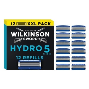 Rasoir pentru barbati Wilkinson Sword Hydro 5, 12 lame, gel hidratant, trimmer pliabil