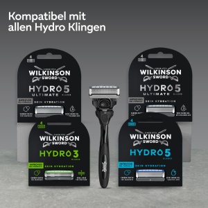 Rasoir pentru barbati Wilkinson Sword Hydro 5 Ultimate, 5 lame, gel hidratant, 8 lame de schimb - Img 5