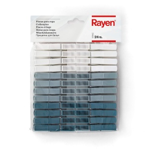 Rayen Set 24 Clame Rufe Plastic XXL AlbGriAlbastru Antiderapante