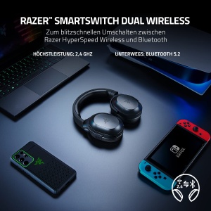 Razer Barracuda X Wireless Gaming Headset Negru 50h Autonomie Bluetooth USB-C - Img 2