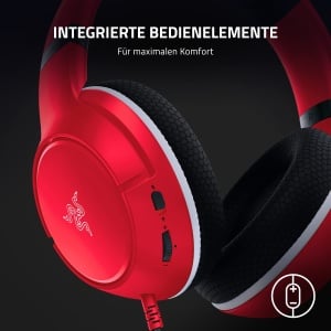 Razer Kaira X - Casti de gaming cu fir pentru Xbox Series X|S (driver TriForce de 50 mm, microfon cardioid HyperClear, comenzi incorporate, compatibilitate multiplatforma) rosu - Img 7