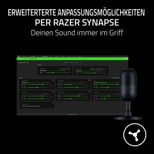 Razer Seiren V3 Mini - Microfon USB ultracompact (microfon cu condensator supercardioid de 14 mm, senzor Tap-to-Mute cu afisaj LED, amortizor integrat, design plug-and-play) Negru - Img 7