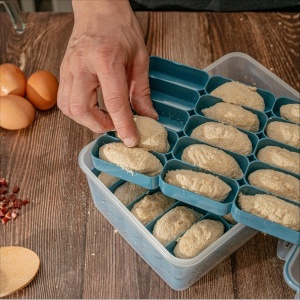 Recipient IBILI 686600 pentru Krochete Plastic BPA-Free 3 Tavite Stivuibile - Img 5