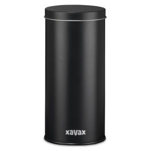 Recipient pentru cafea Xavax, capacitate mare, metal, negru mat