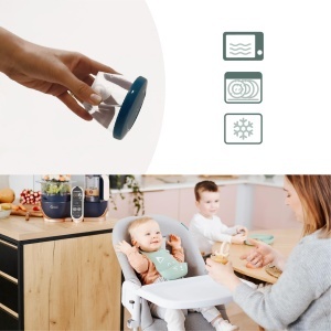 Recipienti pentru alimentatia bebelusilor Babymoov, 15 piese, hermetici, BPA-free - Img 4