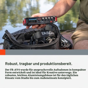 Recorder audio Tascam FR-AV4 cu 4 canale, 32-Bit-Float, Timecode - Img 6