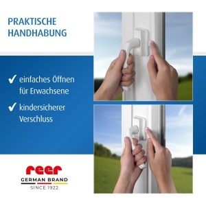 Reer WinLock Protectie pentru ferestre si usi balcon montaj fara gauri alb - Img 6