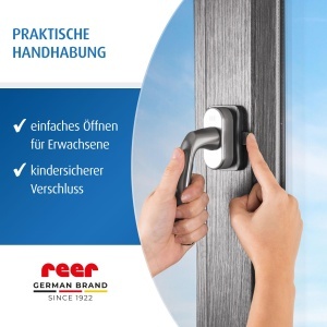 Reer WinLock Protectie pentru ferestre si usi de balcon montaj simplu culoare antracit - Img 7