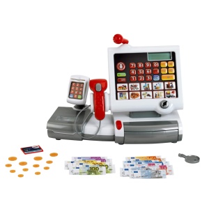 Registru electronic Theo Klein 9356 cu tastatura, scanner si sunete