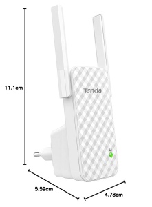 Repeater WLAN Tenda A9 N300 cu 2 antene externe - Img 8