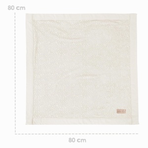 Roba Babydecke Seashells Oyster 80 x 80 cm - Patura din bumbac organic, alba - Img 7