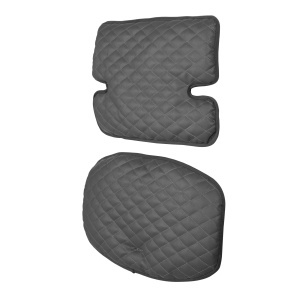 roba Perna de scaun Sit Up Luxe - Scaun inalt din 2 piese Grafit matlasat - Perna de sezut Scaune inalte pentru scari - Antracit - Img 3