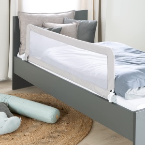 Roba Rausfallschutz Klipp-Klapp 100 cm - Protectie pentru pat copii - Culoare gri - Img 2