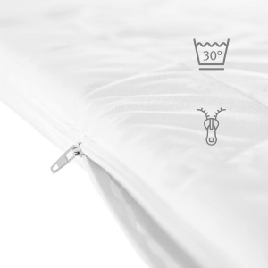 Roba Saltea pentru Tarc 75x100 cm Alb Husa Detasabila si Lavabila - Img 6