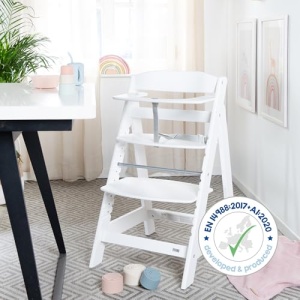 roba Scaun inalt Stair 'Sit Up Click 'N' Flex' - Scaun inalt in crestere din lemn - Inchidere inovatoare cu clic - Alb - Img 14