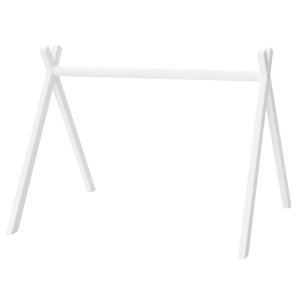 Roba Spielbogen - Centrul de Activitati din Lemn Alb pentru Bebei, 56x69x49.5 cm