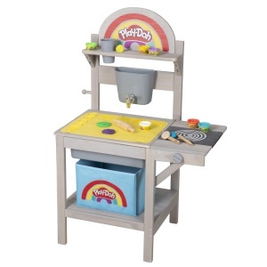 Roba x Play-Doh Matschkuche din lemn FSC, 100 cm, cu 3D Creativmatte si 6 cutii de plastilina - Img 14