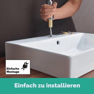 Robinet baie hansgrohe Talis S 80, crom, cu sistem Push-Open, inaltime 80mm - Img 8