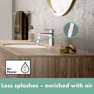Robinet baie hansgrohe Vernis Blend, inaltime 100 mm, crom, cu economisire apa - Img 5