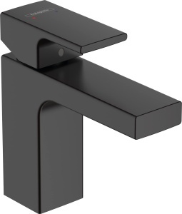 Robinet baie hansgrohe Vernis Shape, mattschwarz, EcoSmart, 95 mm