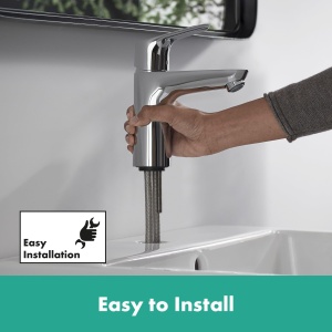 Robinet de baie hansgrohe Focus, 94 mm, economisire apa, crom - Img 3